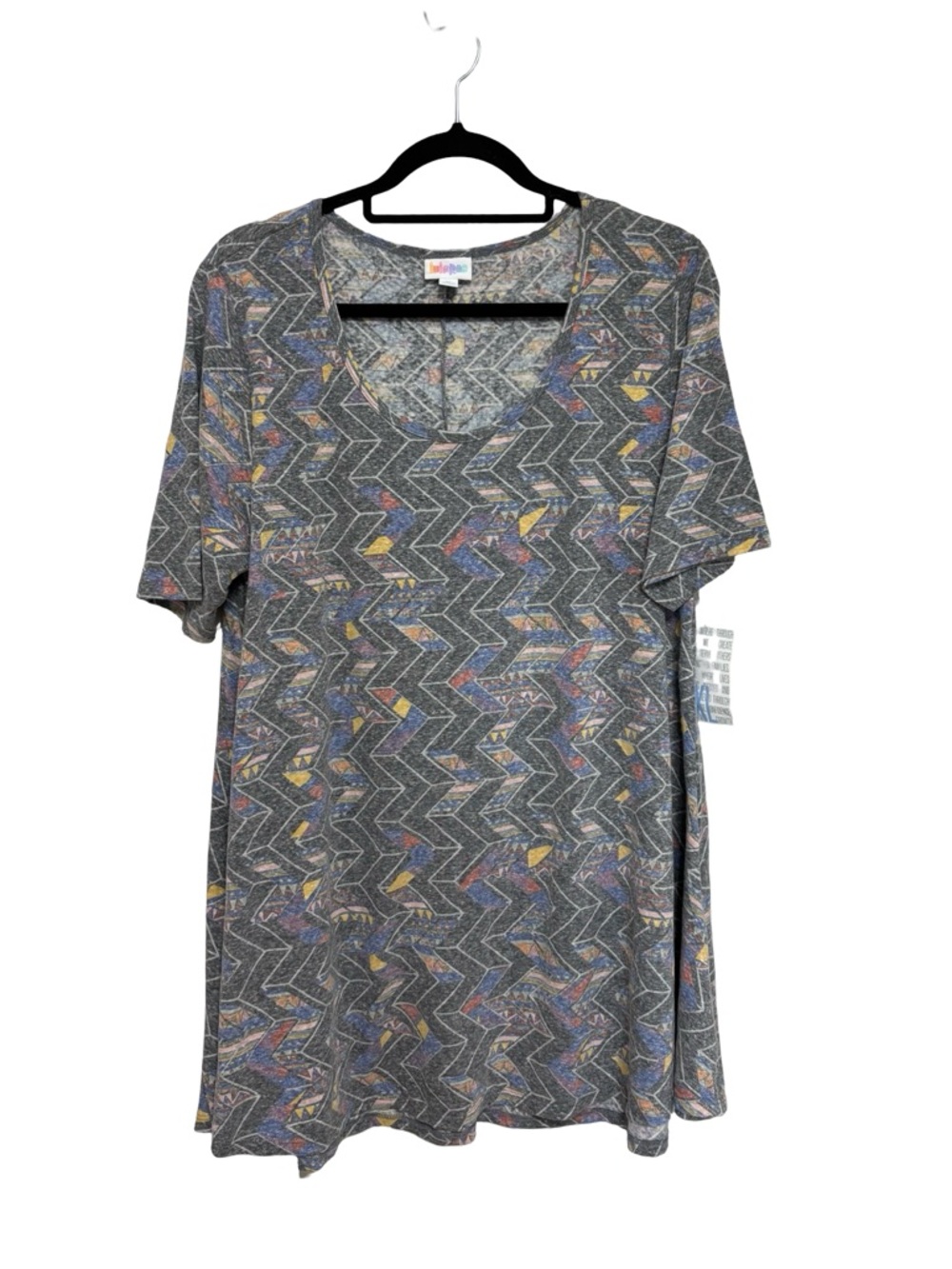NEW LulaRoe Geometric Boho Printed Burnout Perfect Tee - Size XL
